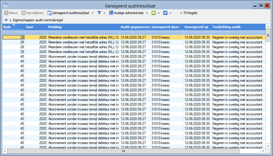 Finance Auditor inzetten bij de jaarovergang AFAS Help Center